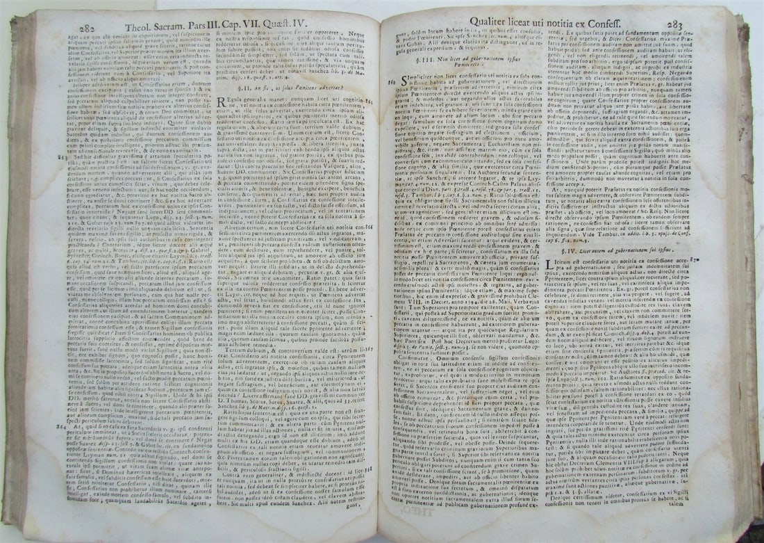 1742 VELLUM BOUND ANTIQUE FOLIO by Patritii Sporer - 3