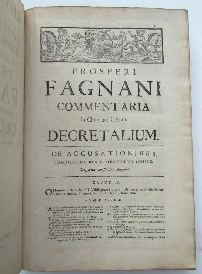 1759 VELLUM BOUND ANTIQUE FOLIO by PROSPERI FAGNANI - 4