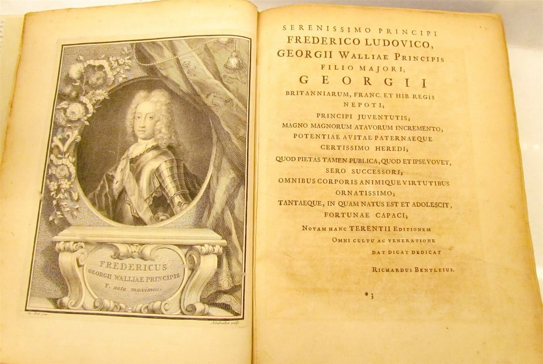 BENTLEY'S TERENCE 1727 antique TERENTIUS AFER PUBLIUS COMOEDIAE Classic Comedies - 7