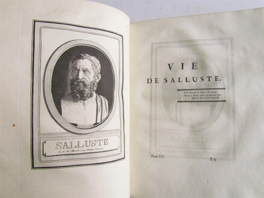 1777 3 VOLUMES ROMAN HISTORY ILLUSTRATED antique in FRENCH - 11