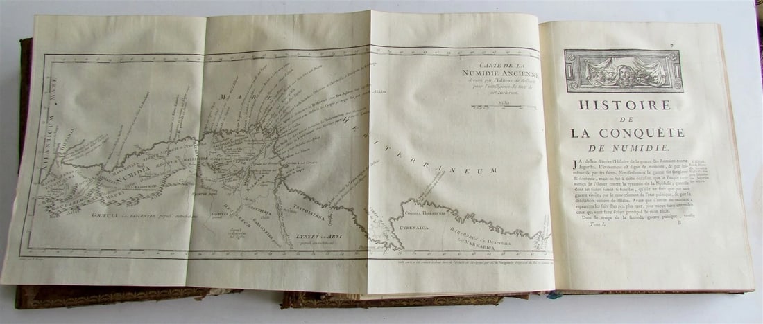 1777 3 VOLUMES ROMAN HISTORY ILLUSTRATED antique in FRENCH - 5