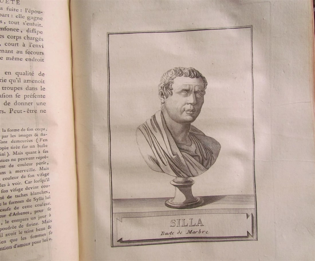1777 3 VOLUMES ROMAN HISTORY ILLUSTRATED antique in FRENCH - 7
