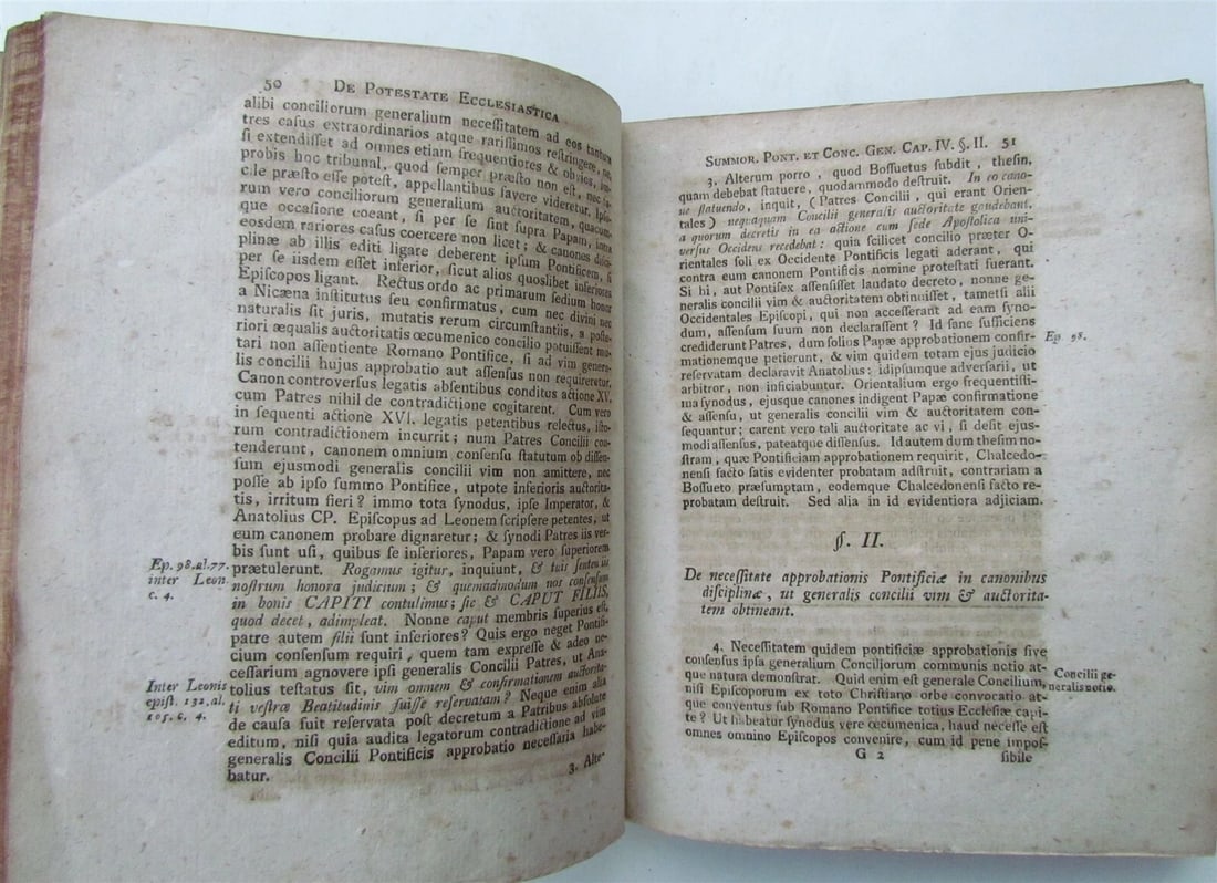 1770 2 volumes VELLUM BOUND ROMANORUM PONTIFICUM by PETRI BALLERINI - 5