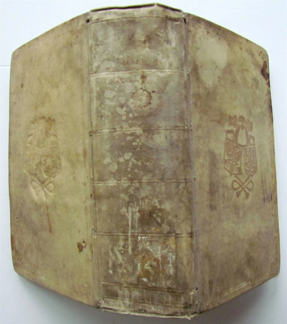 1719 PRIZED VELLUM BINDING ROMAN HISTORY by VELLEIUS PATERCULUS antique - 2