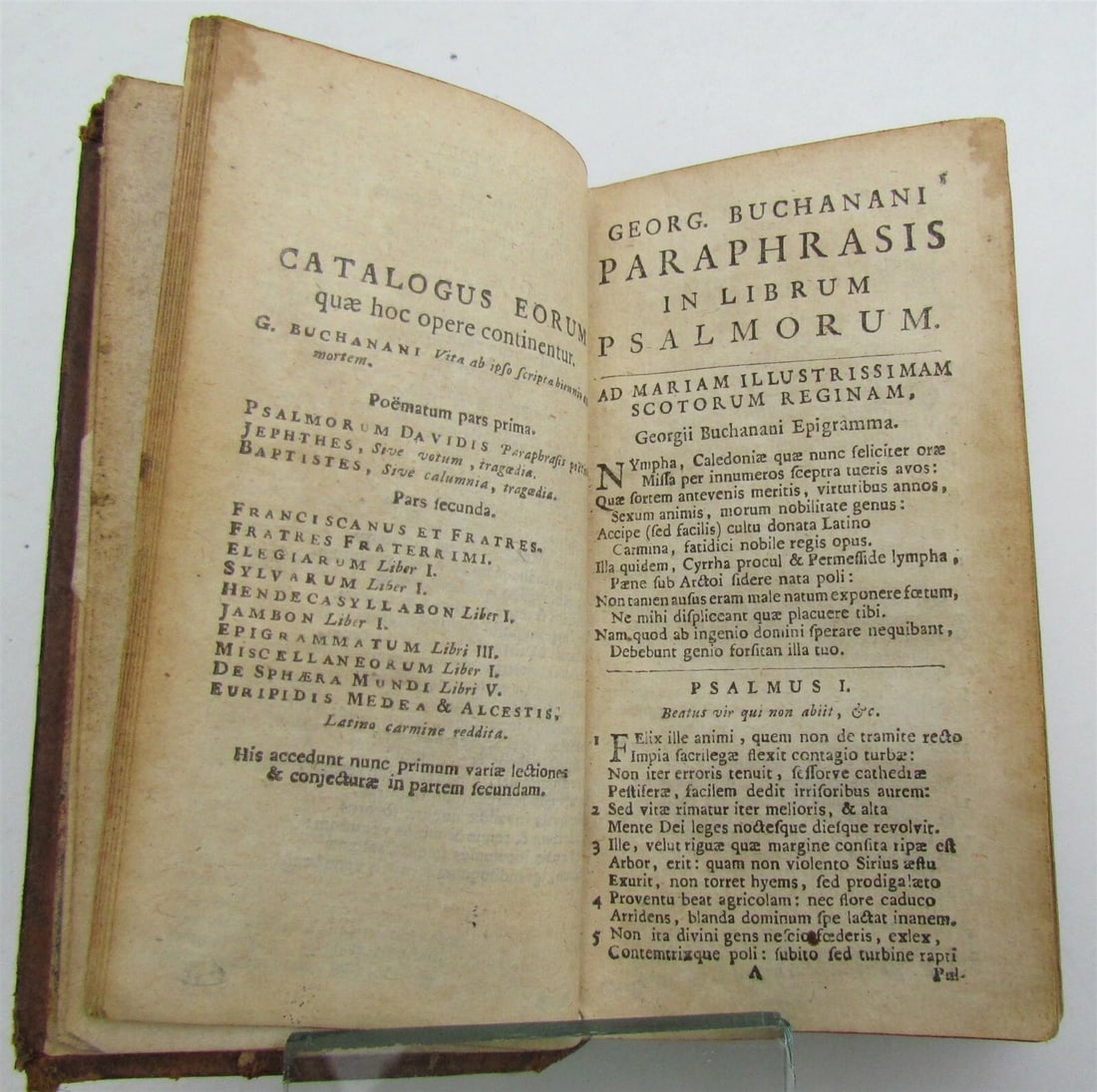 1687 SCOTTISH POETRY by George BUCHANAN antique - 4