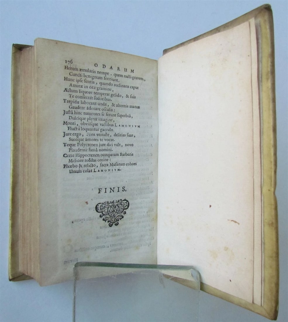 1672 POETRY by RENATI RAPINI antique VELLUM in LATIN ELZEVIR PUBLISHING - 7