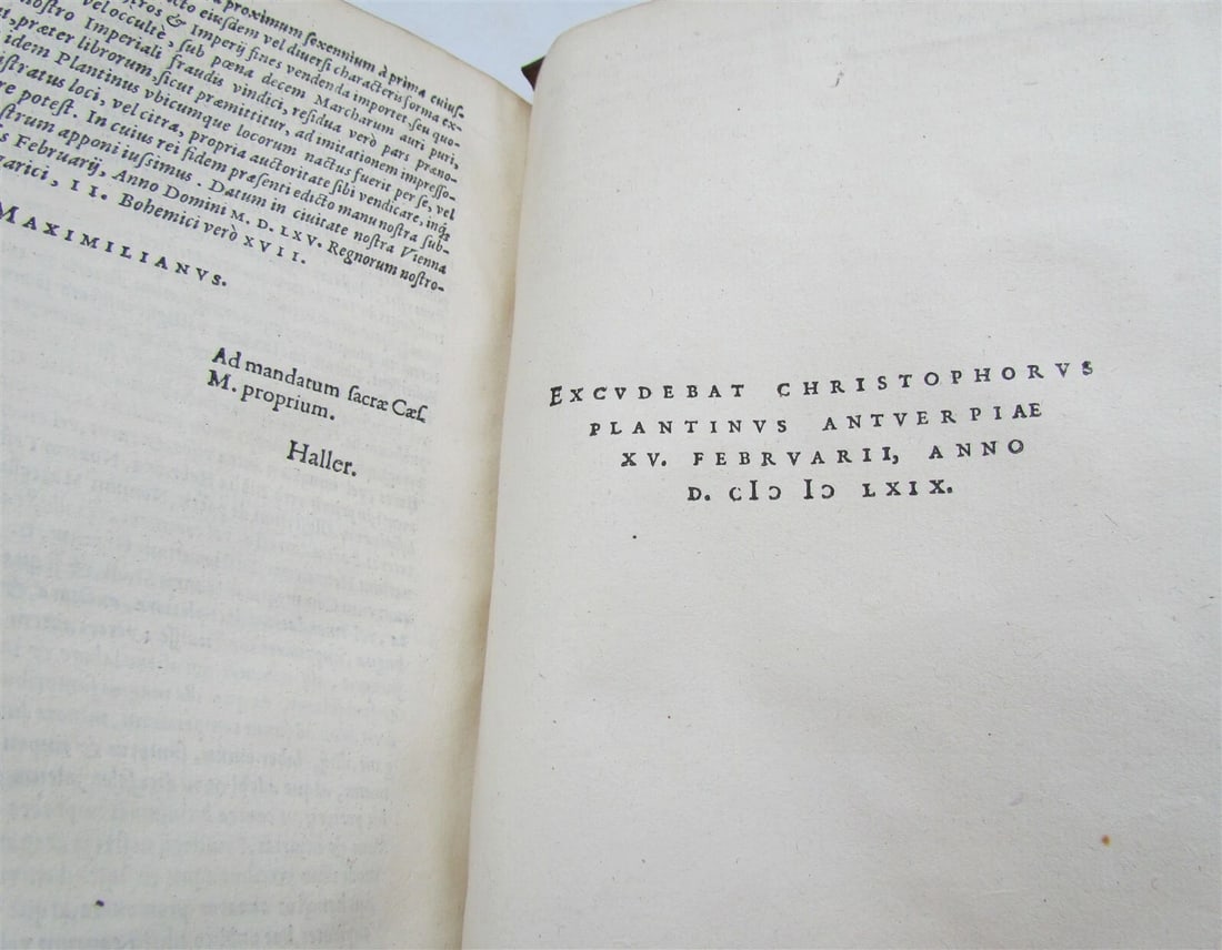 1568 PLANTIN PRESS Apologeticum ad Germanos VELLUM BINDING antique 16th CENTURY - 6
