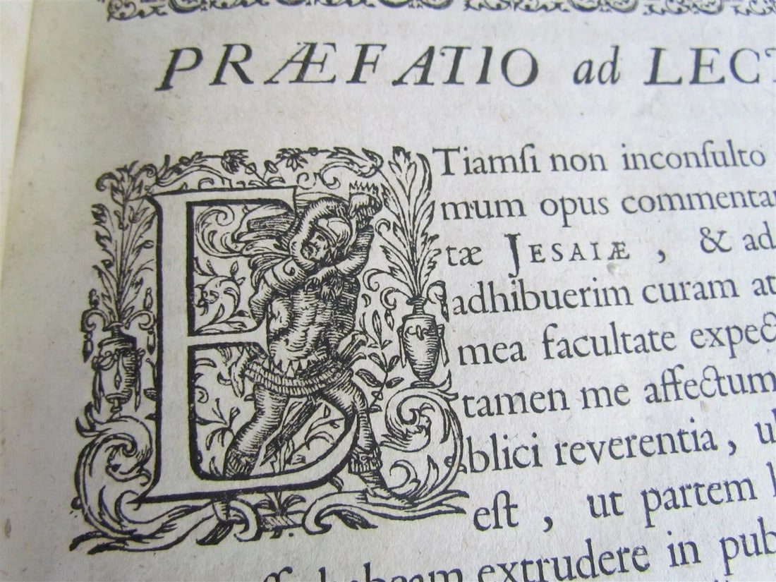 1724 2 VOLUMES Commentary on Isaiah by C.Vitringa antique FOLIOS VELLUM w/ MAP - 10