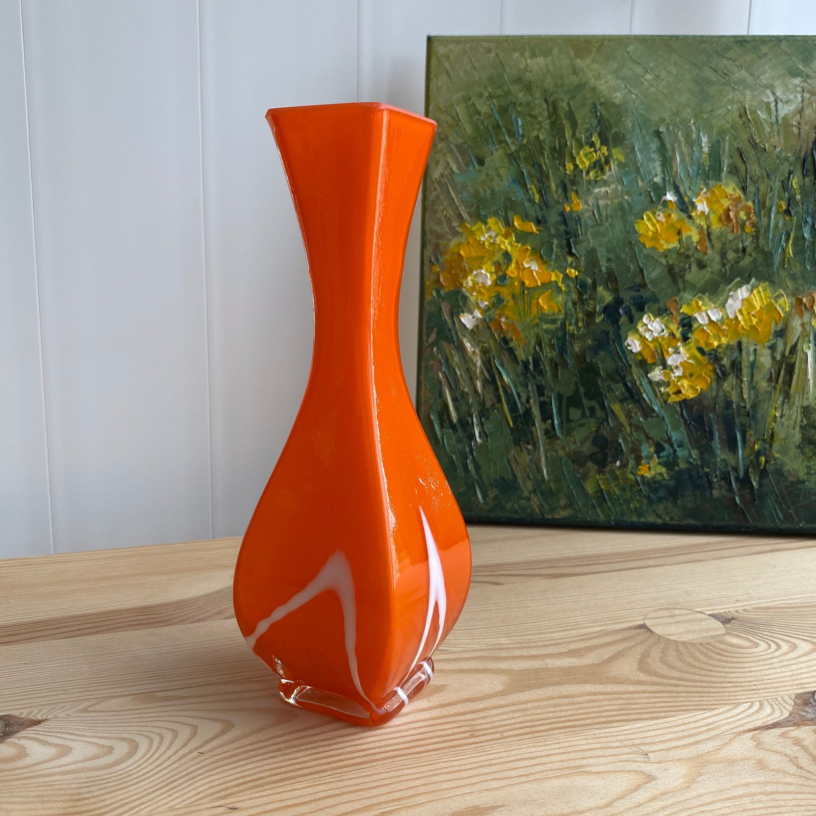Orange Antique Vase - 2