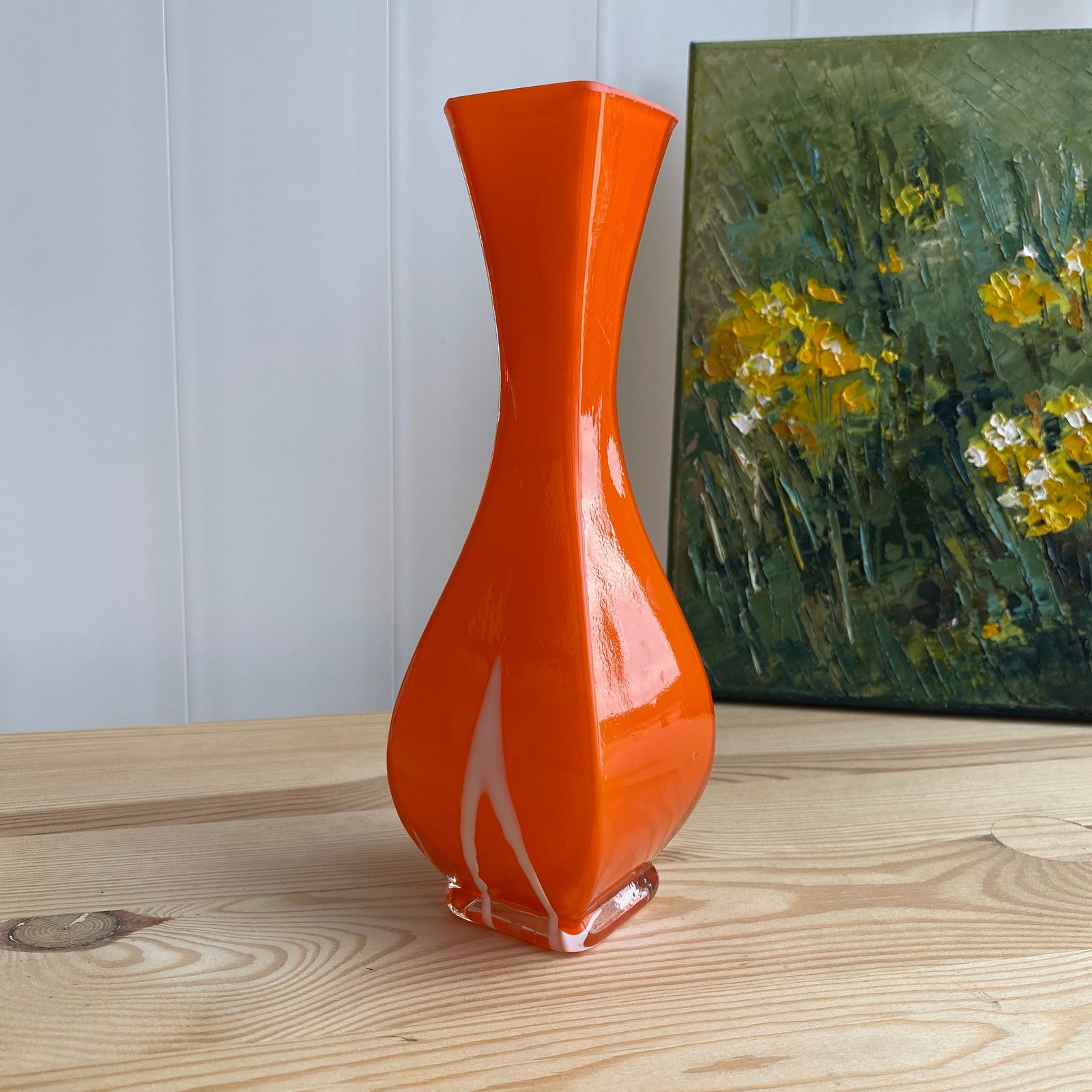 Orange Antique Vase - 3