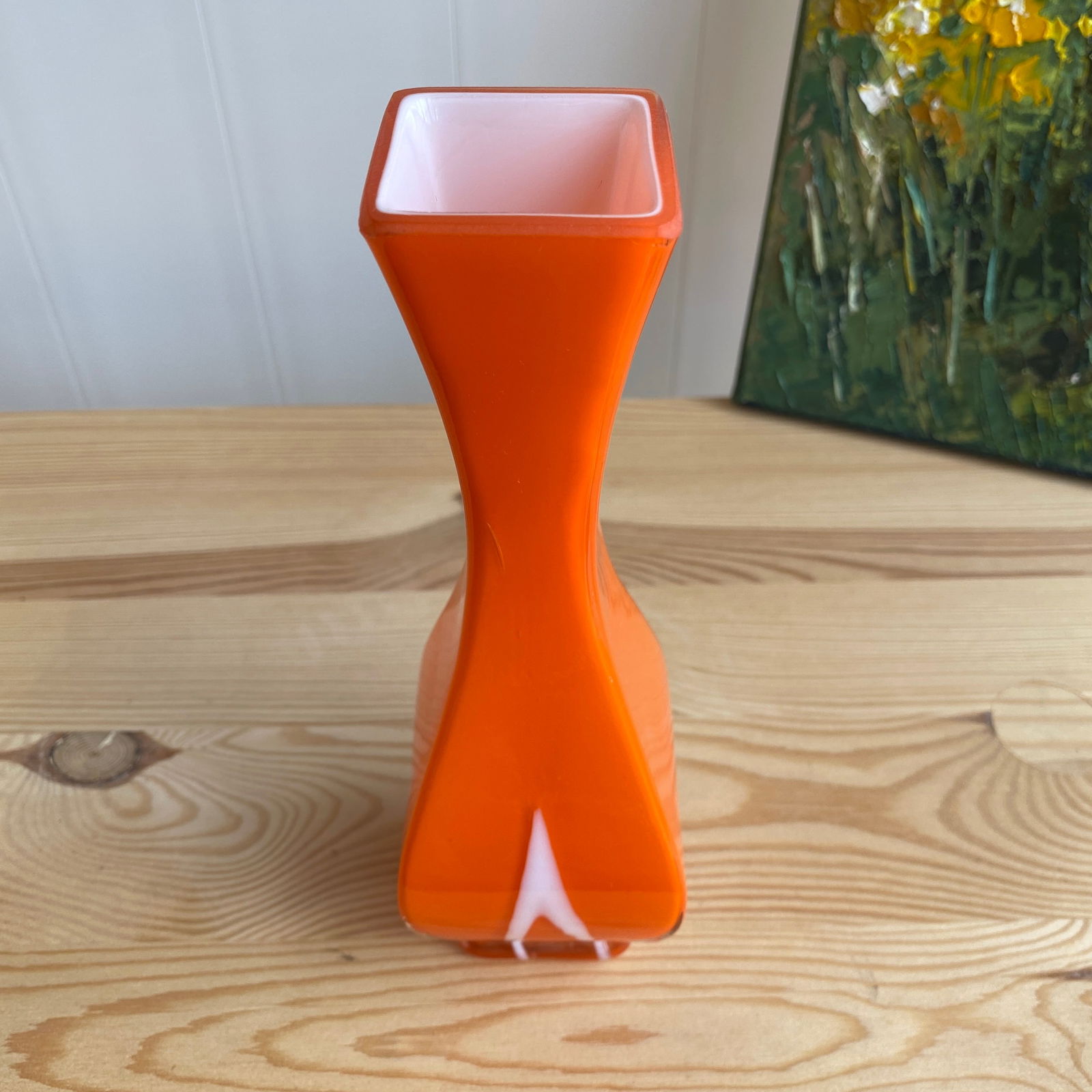 Orange Antique Vase - 4