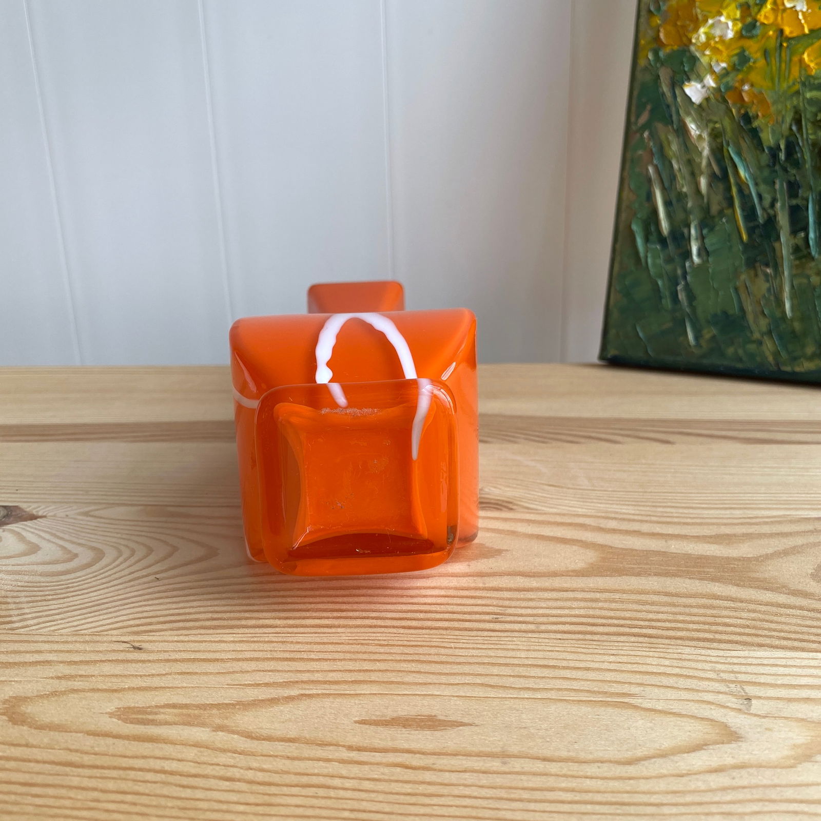Orange Antique Vase - 5