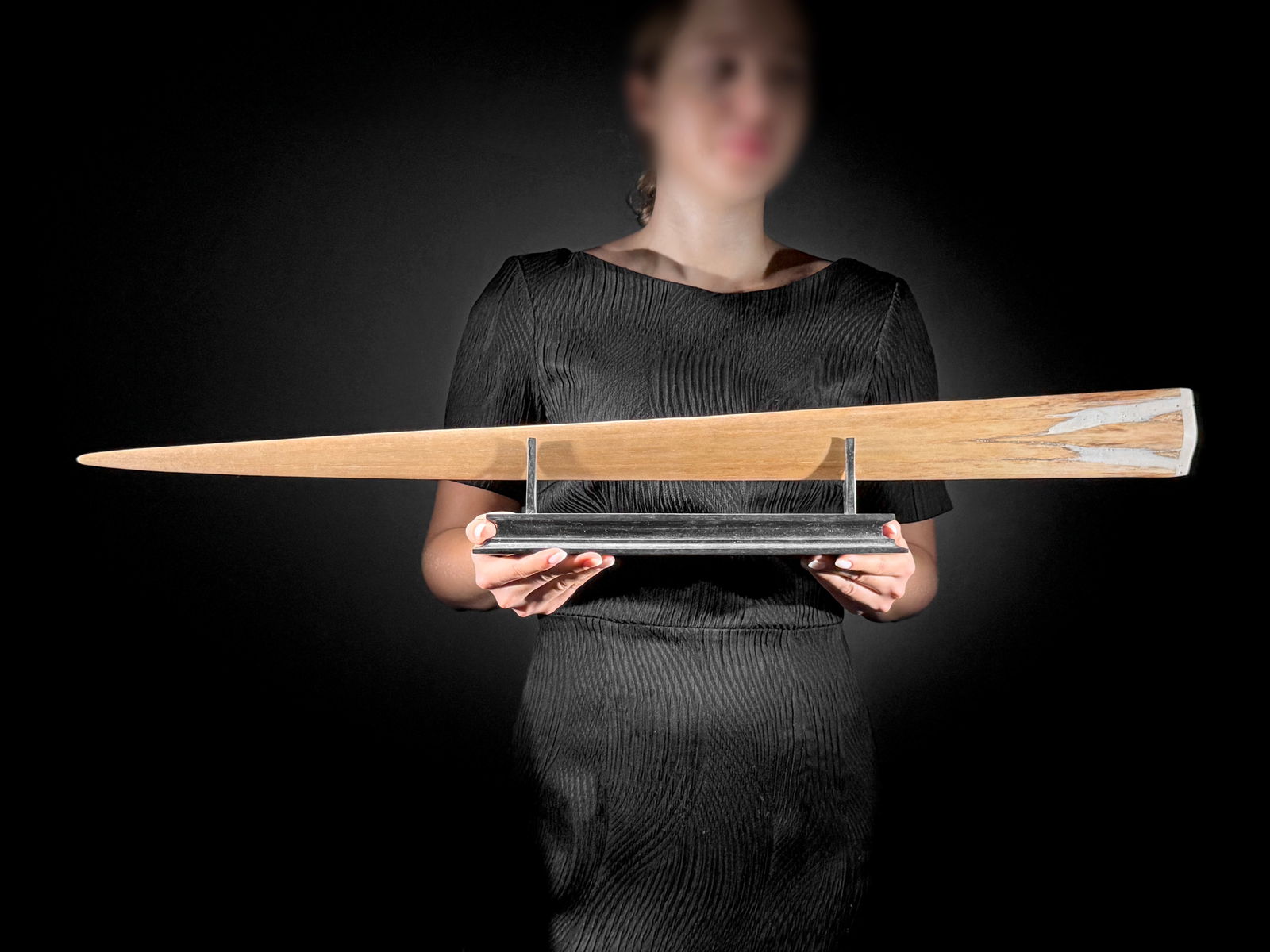 Wonderful engraved Swordfish rostrum - Marine motif - 2