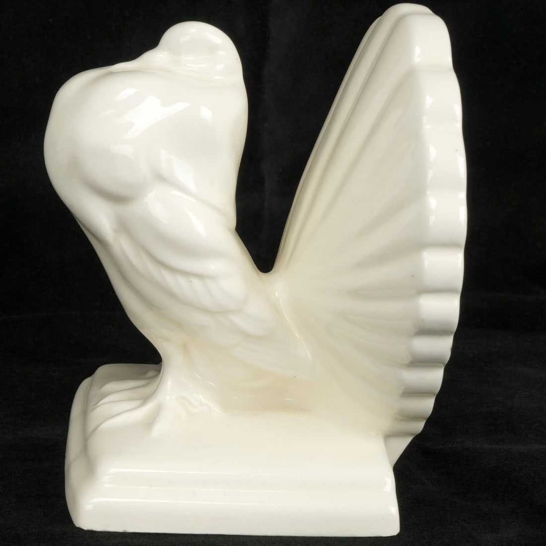 Pair 1930s Czech Erphila Pigeon Bookends - 10