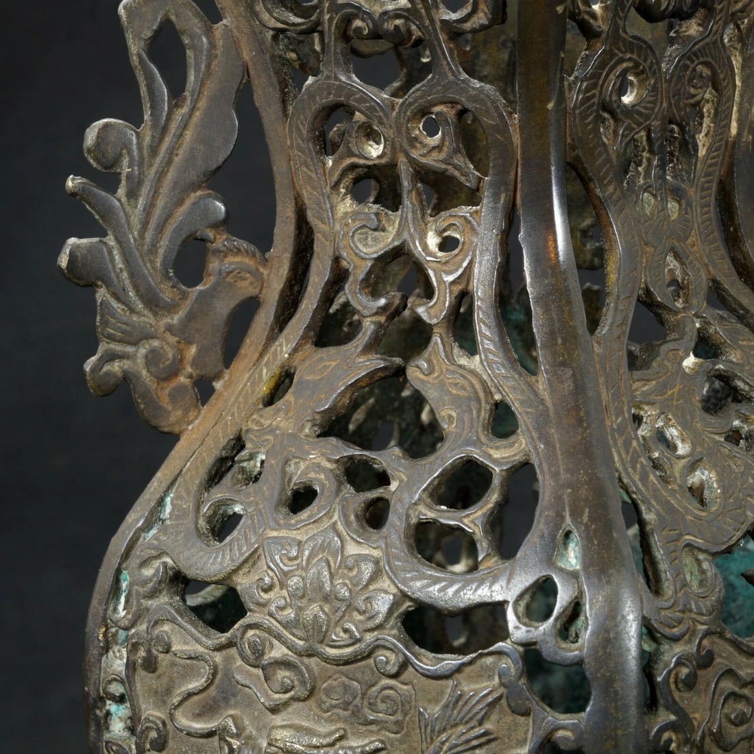 Chinese Pierced Bronze Vase Republic Period - 6