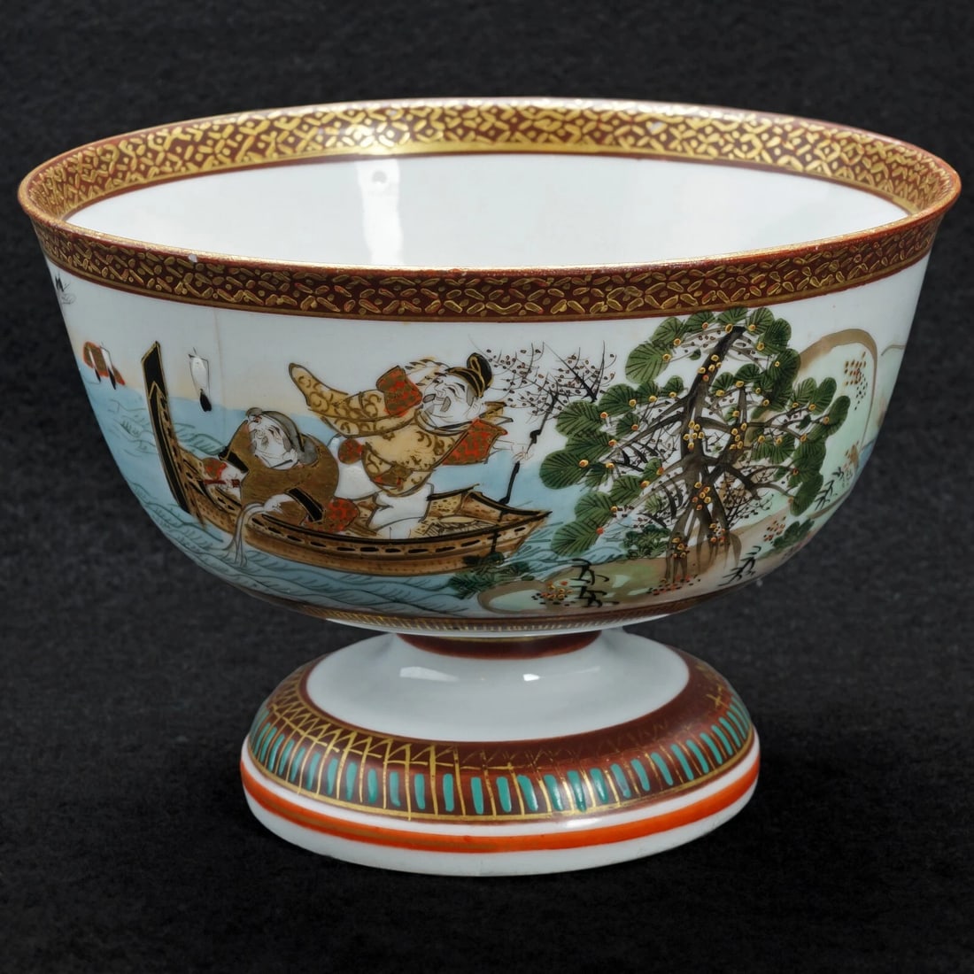 Japanese Kutani Haisen Bowl c 1900 (1 of 10)