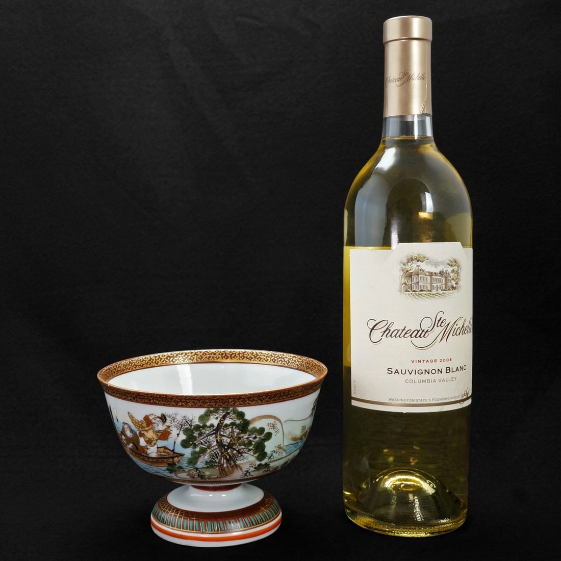 Japanese Kutani Haisen Bowl c 1900 - 3