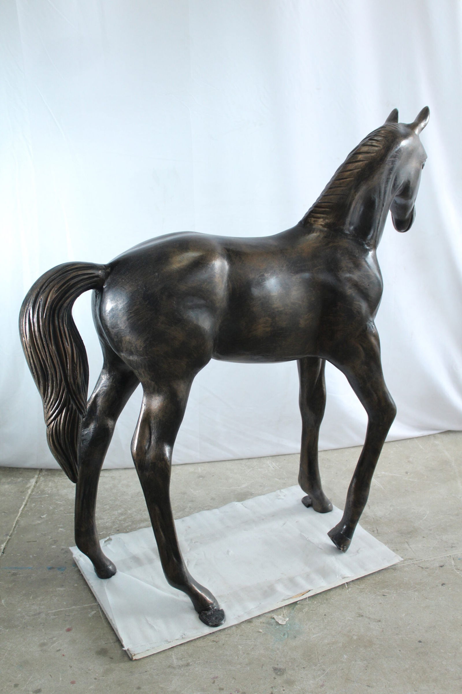 Life-Size Aluminum Arabian Colt Horse Statue – Indoor & Outdoor Decorative Sculpture – 50" x 15" - 5