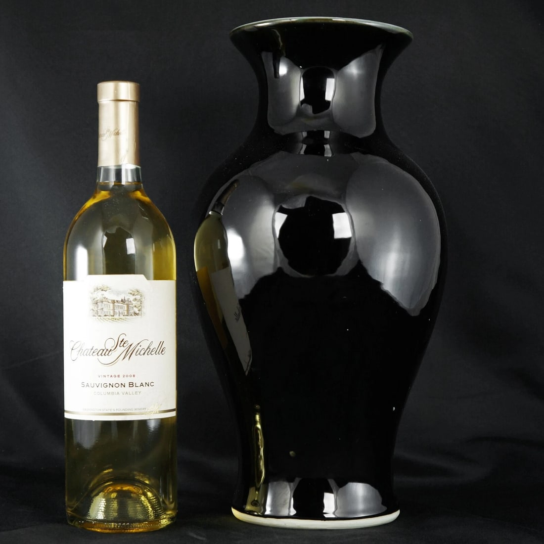 Chinese Mirror Black Vase Republic Period - 6