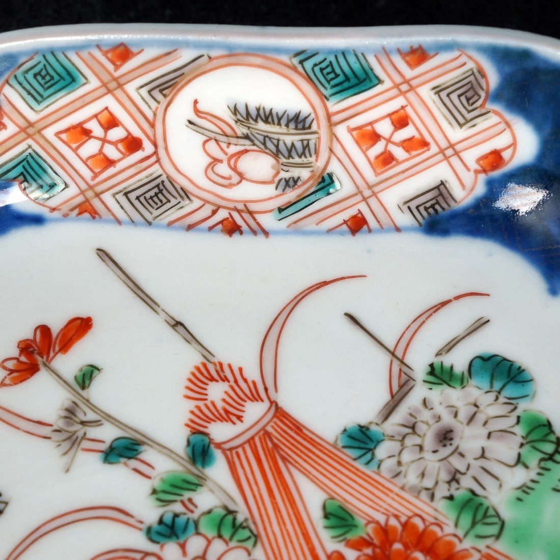 Japanese Imari Diamond Shaped Dish 19th C - 6