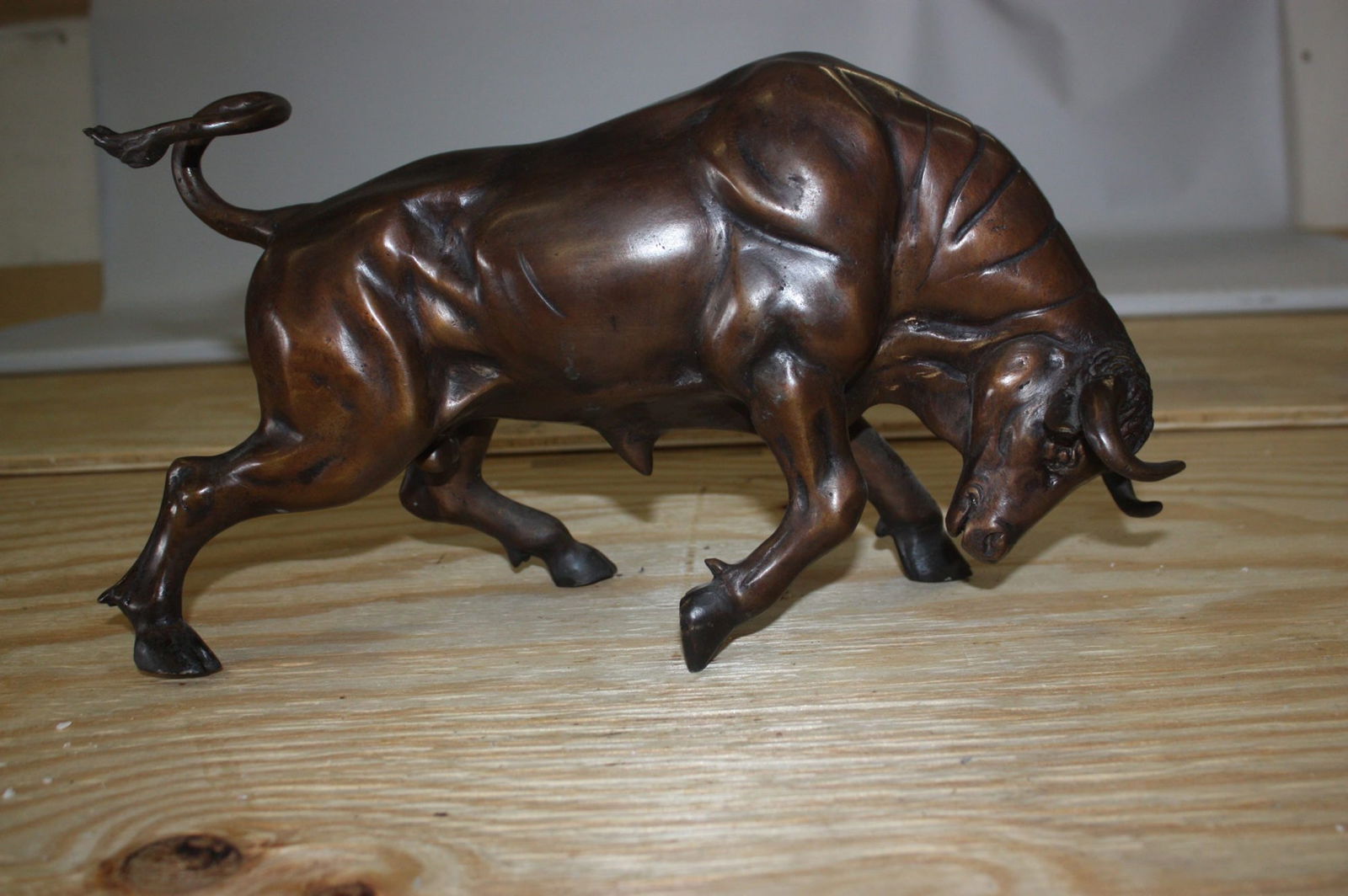 Bronze Small Wall Street Bull Statue - 10