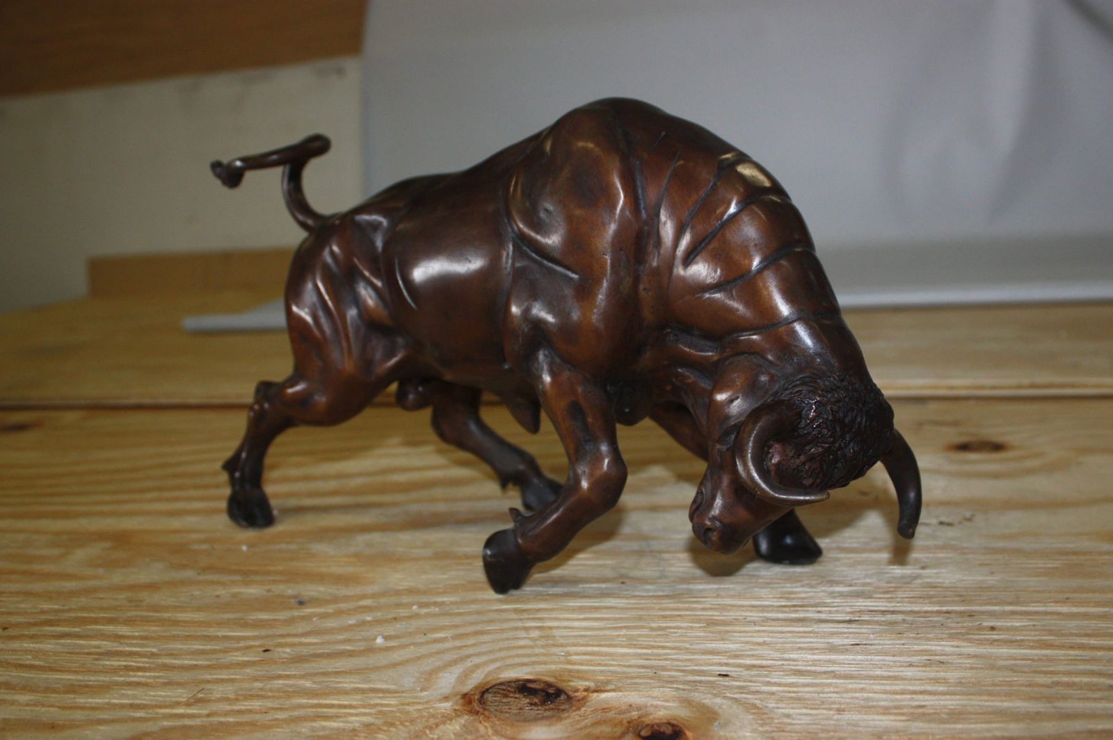 Bronze Small Wall Street Bull Statue - 11