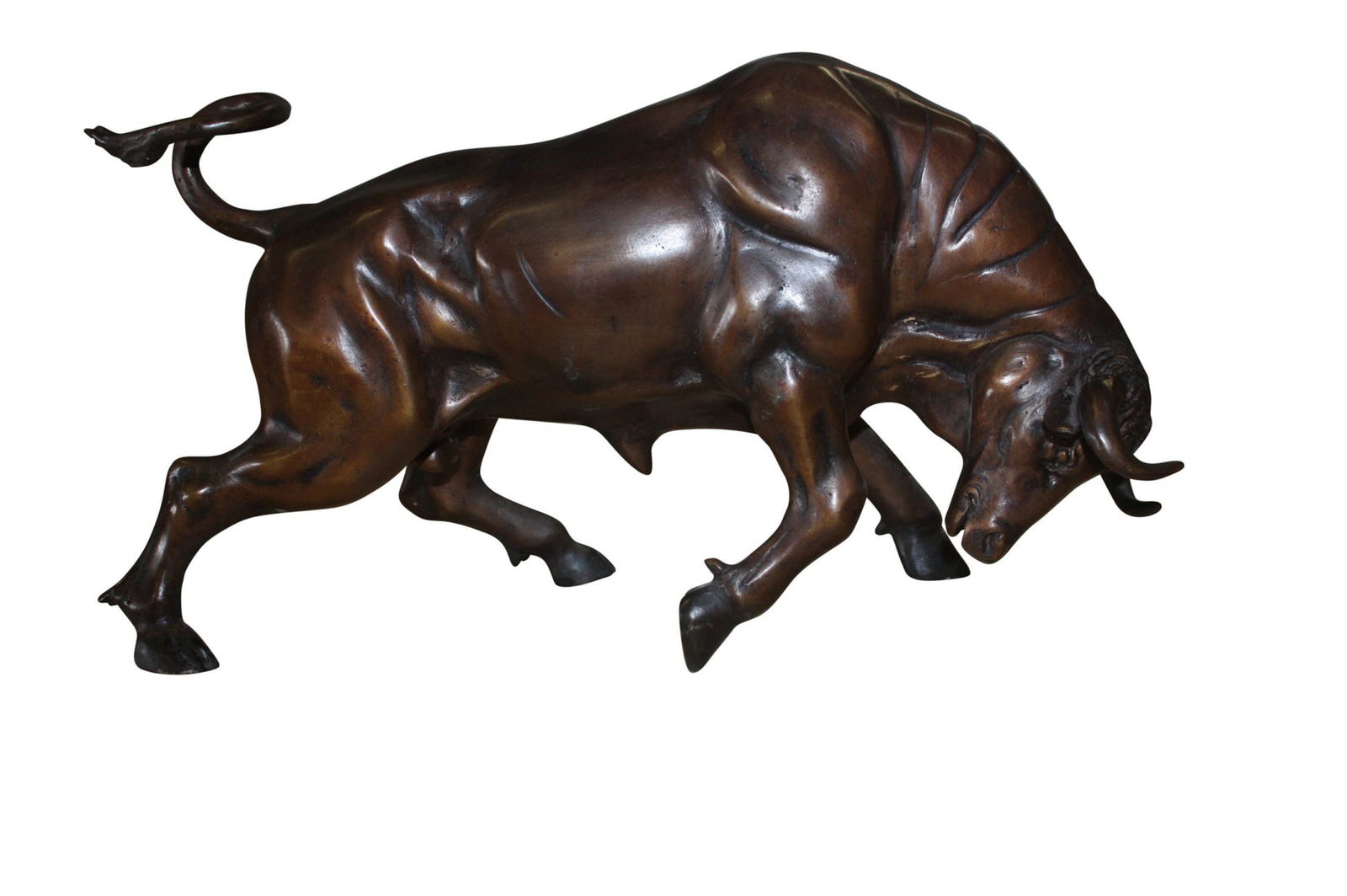 Bronze Small Wall Street Bull Statue (1 of 11)