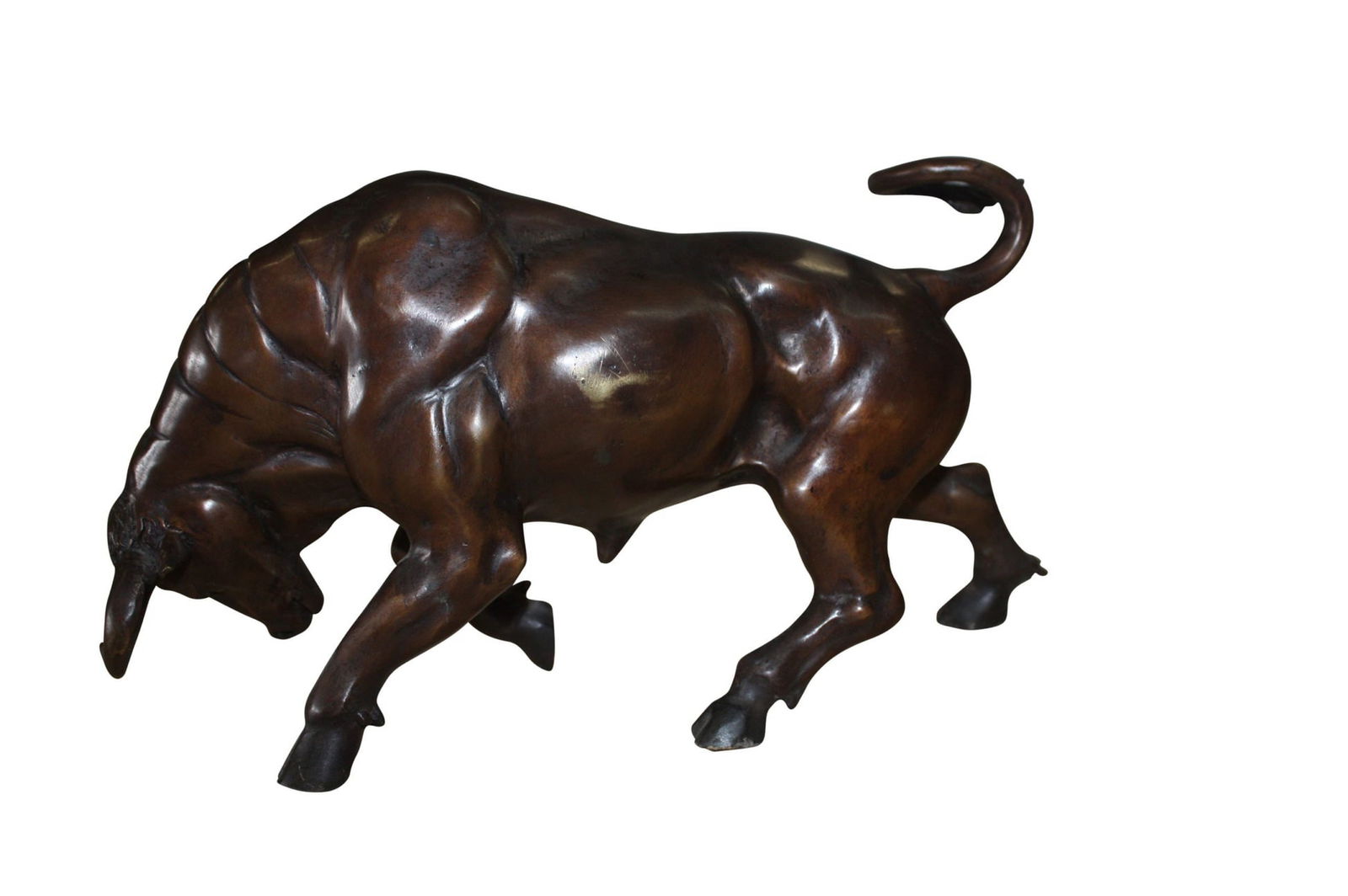 Bronze Small Wall Street Bull Statue - 4