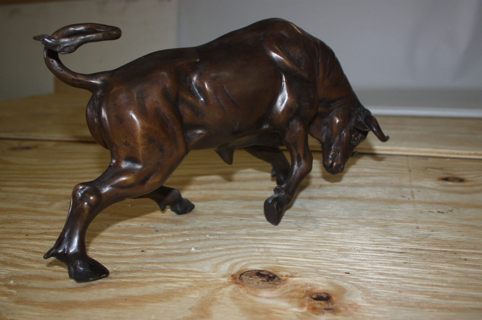 Bronze Small Wall Street Bull Statue - 9