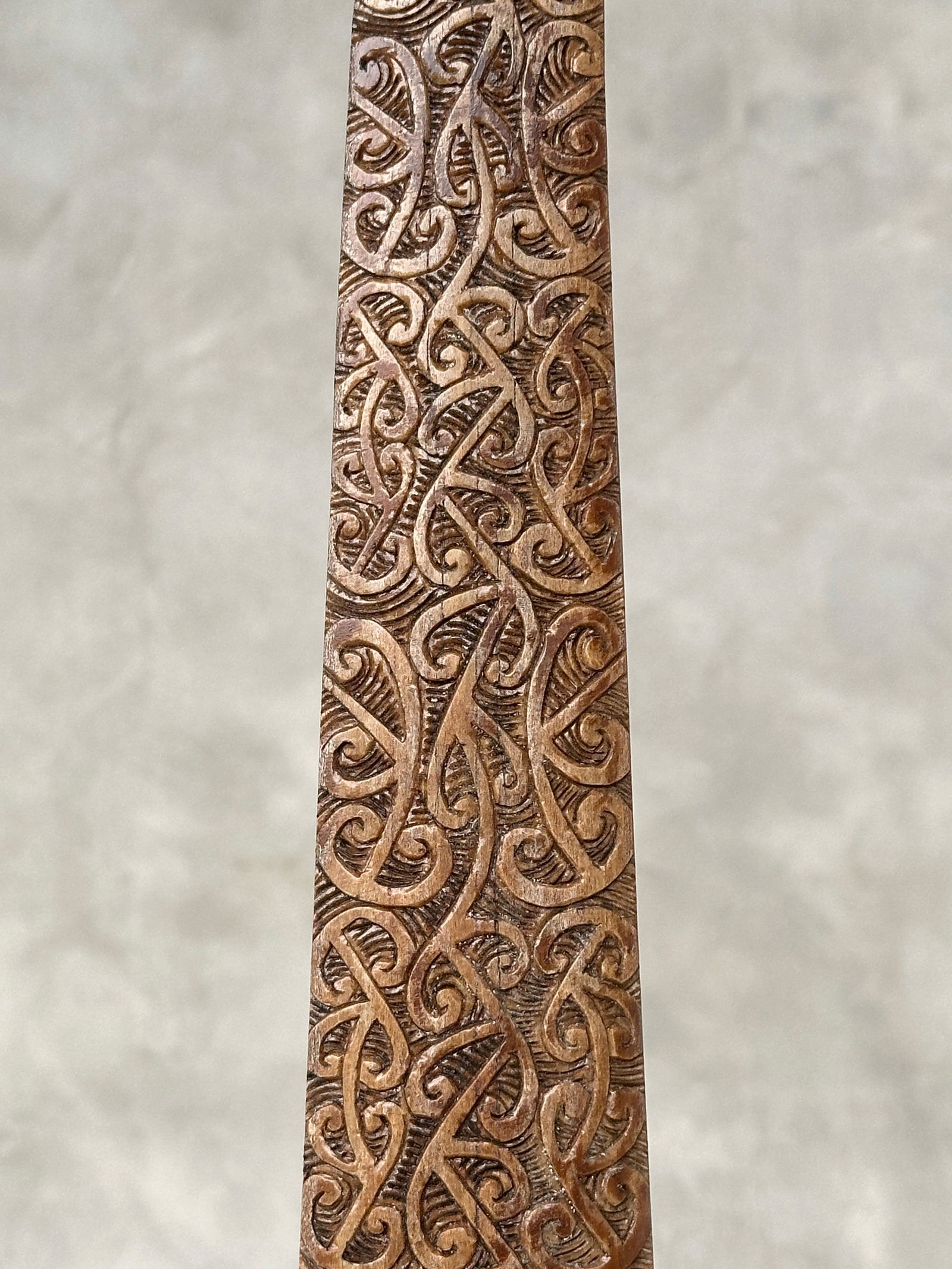 Carved swordfish tusk - Maori Mangapore - 6