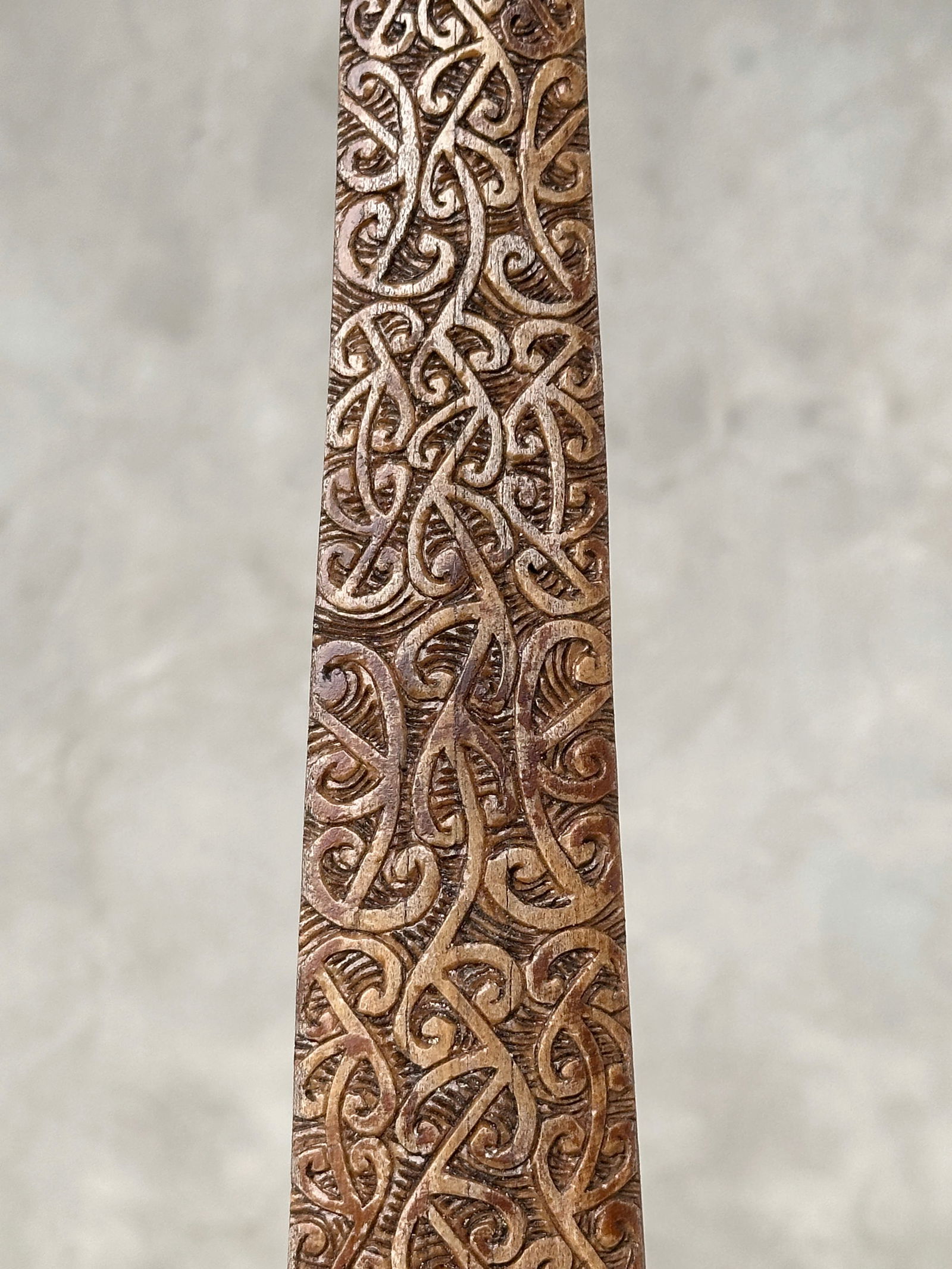Carved swordfish tusk - Maori Mangapore - 7