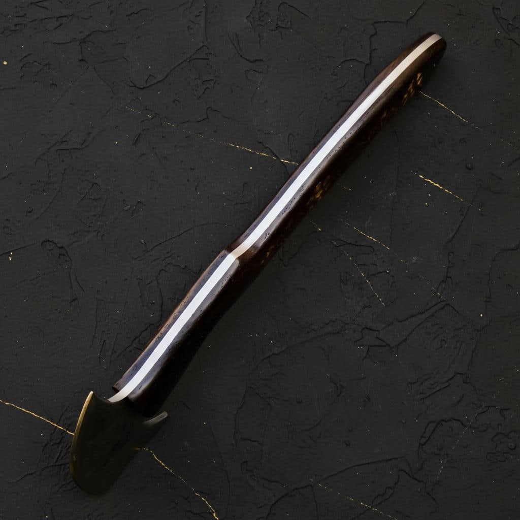 Handmade Bearded Viking Axe, 14" Forged Carbon Steel Throwing Tomahawk Hatchet - 6