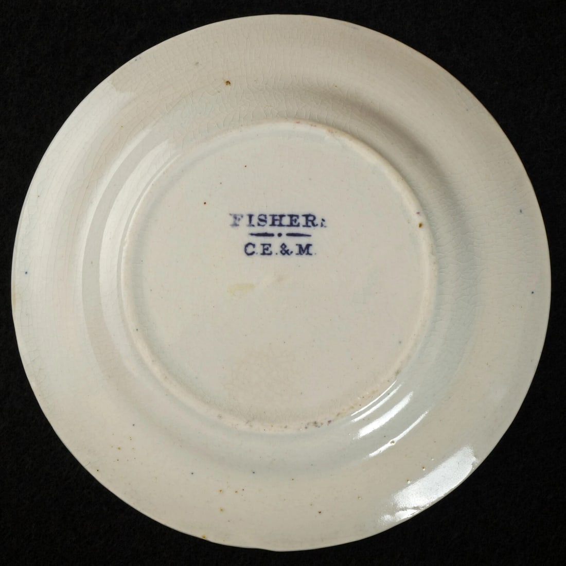 Miniature Child’s Multicolor Plate c 1865 - 6