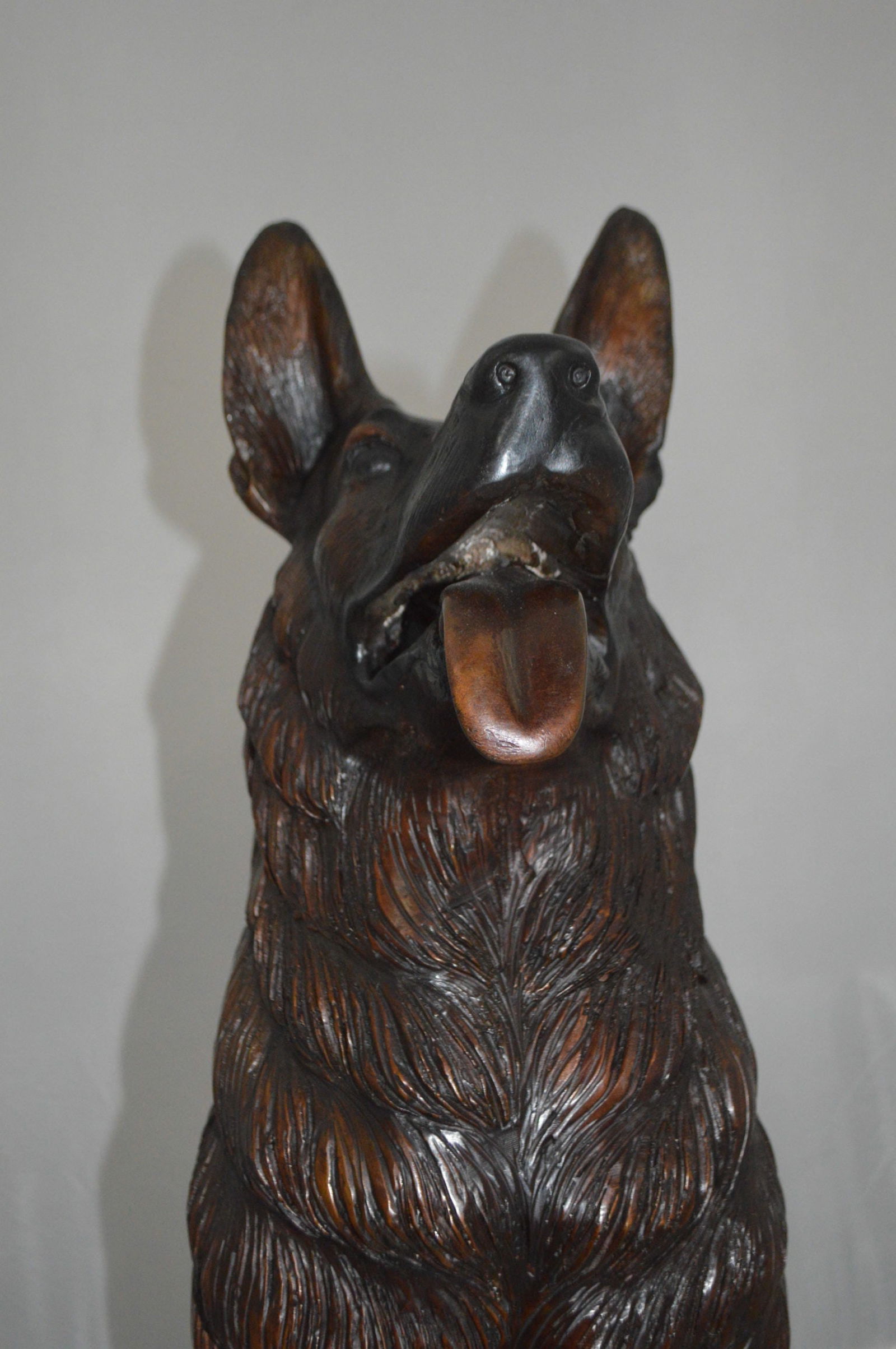 German Shepherd Alsatian dog bronze statue - Life-Size, Realistic Bronze Statue - Ideal for Home or - 11