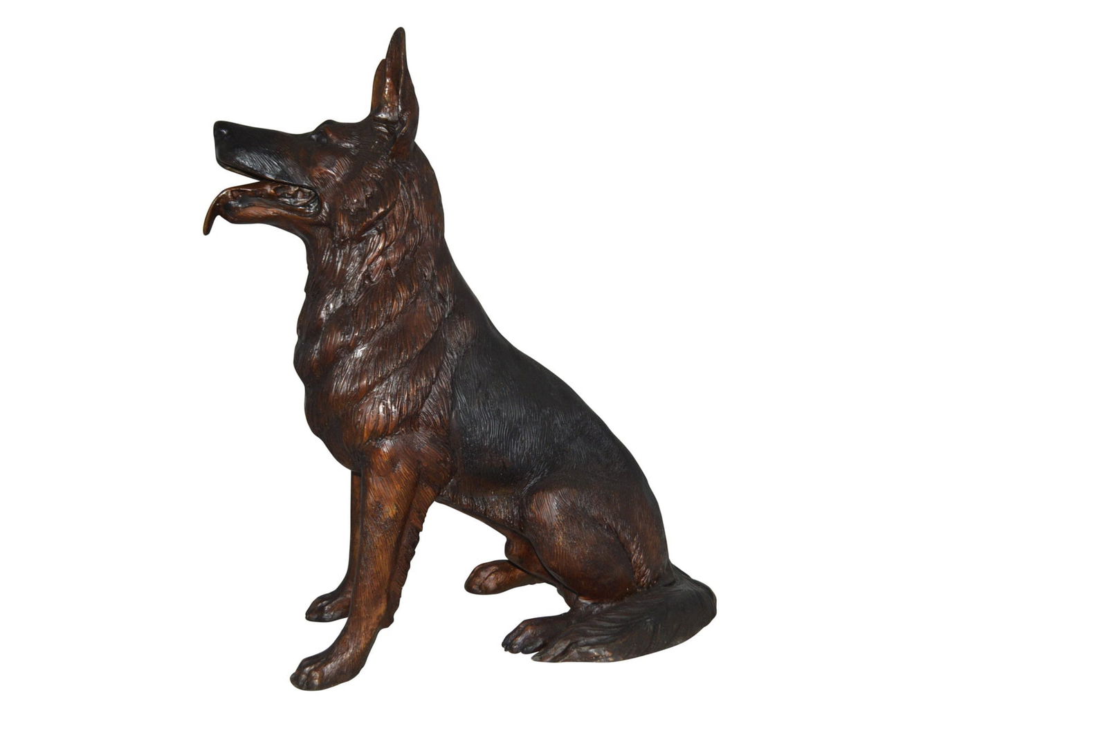 German Shepherd Alsatian dog bronze statue - Life-Size, Realistic Bronze Statue - Ideal for Home or - 13
