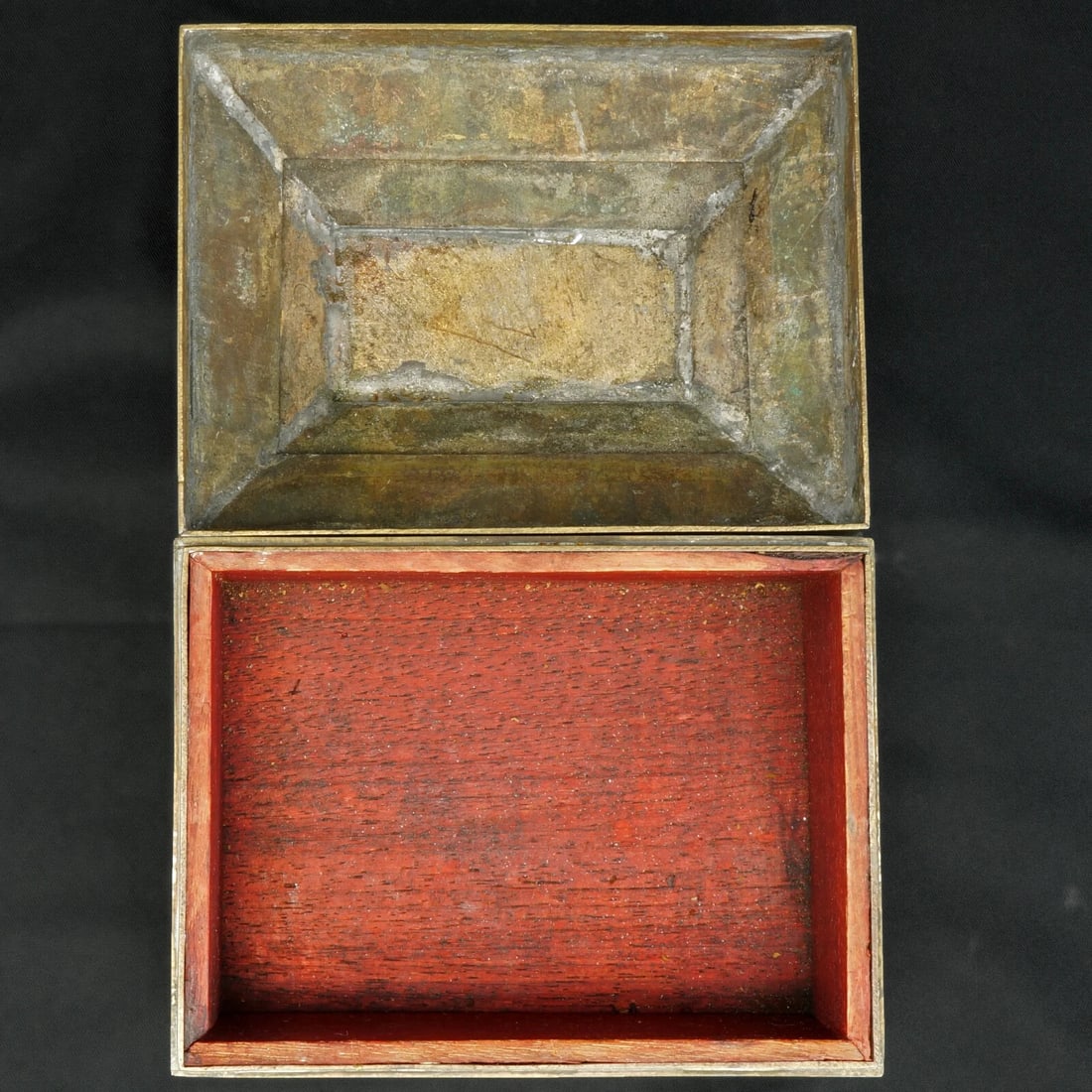 Vintage Chinese Enameled Brass Box c 1920 - 11