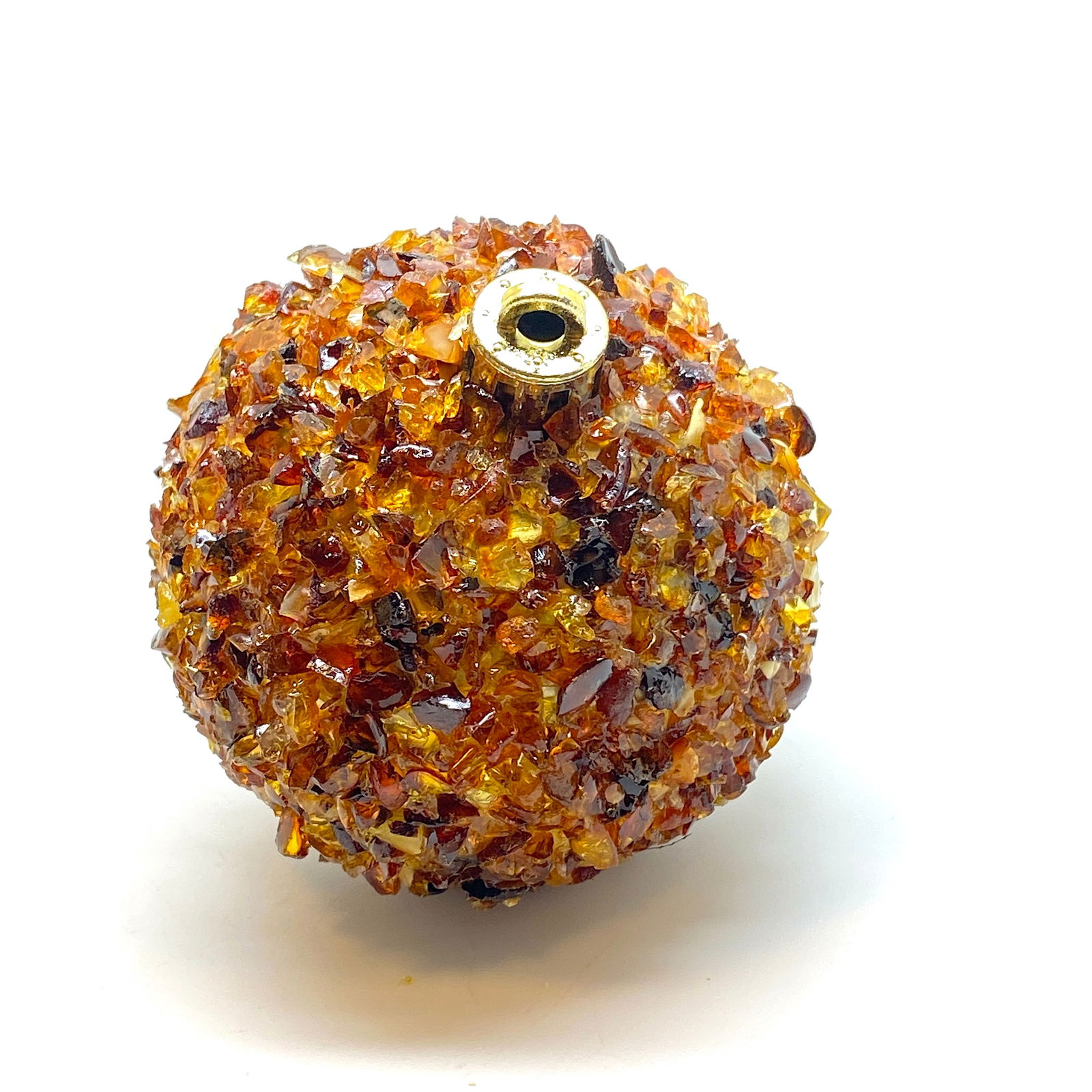 Natural Amber Christmas tree ball - 3