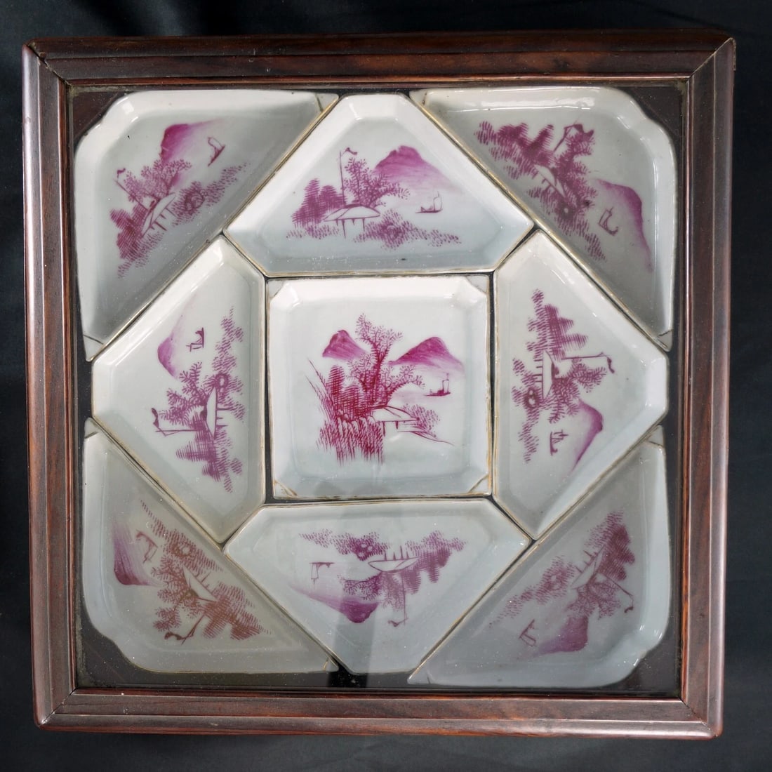 19th C Chinese Nine-Section Sweetmeat Set - 2