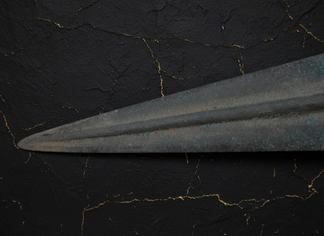 Ancient Luristan Bronze Dagger Antique Persian Style Sword Akinak Weapon - 6