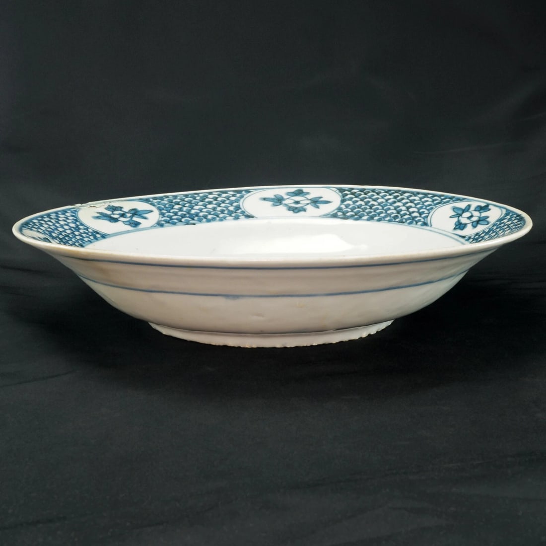 Large Chinese Wanli Ming Phoenix Bowl - 8
