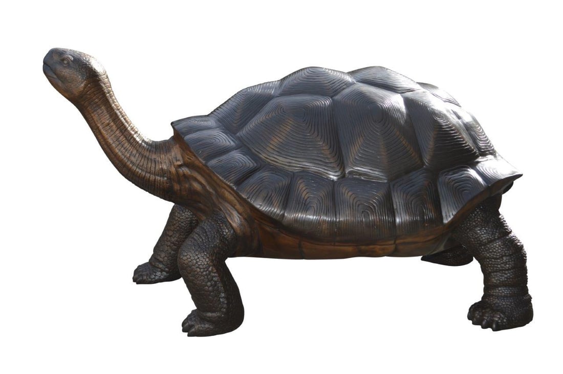 Giant Tortoise - Turtle bronze statue - Size: 64"L x 36"W x 36"H. (1 of 10)