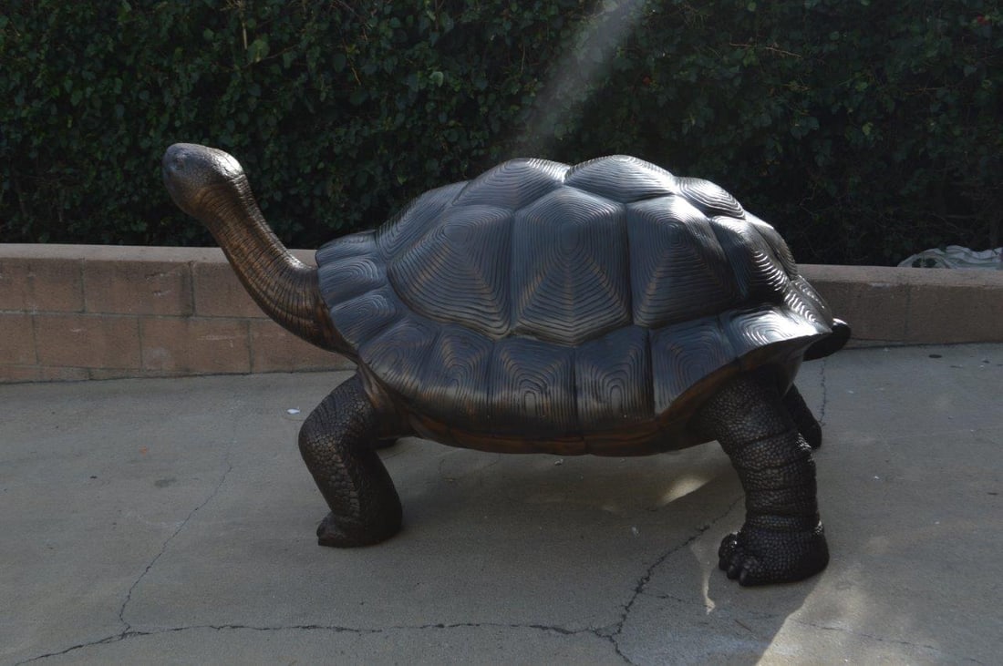 Giant Tortoise - Turtle bronze statue - Size: 64"L x 36"W x 36"H. - 2