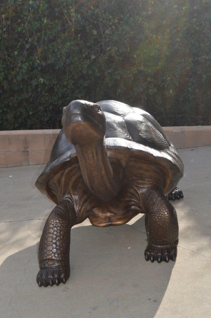 Giant Tortoise - Turtle bronze statue - Size: 64"L x 36"W x 36"H. - 9