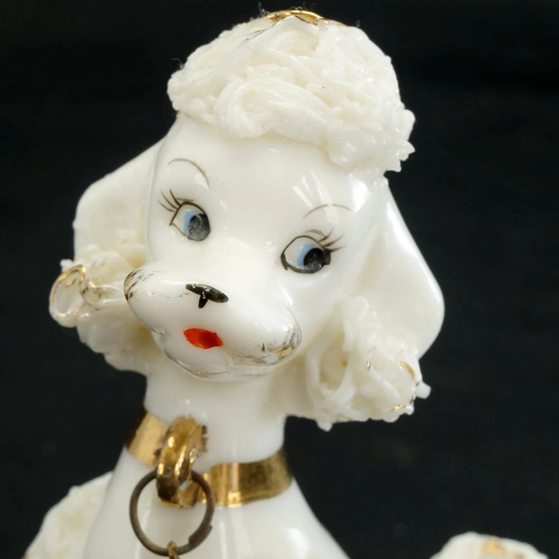1950s Ceramic Spaghetti Poodle and Pup - 9