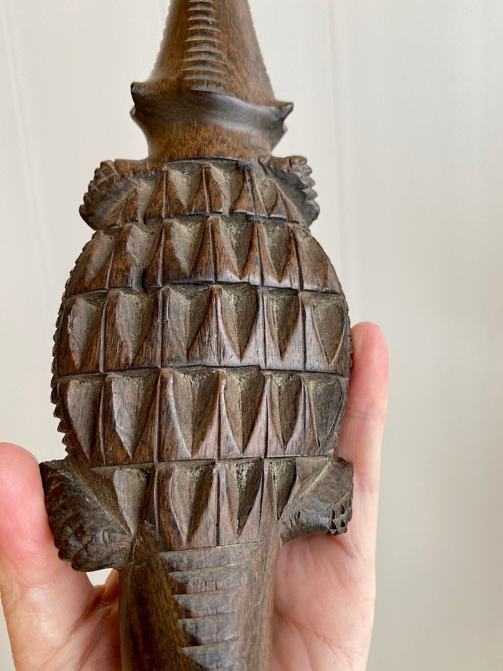 Crocodile Carved from Wood - 9