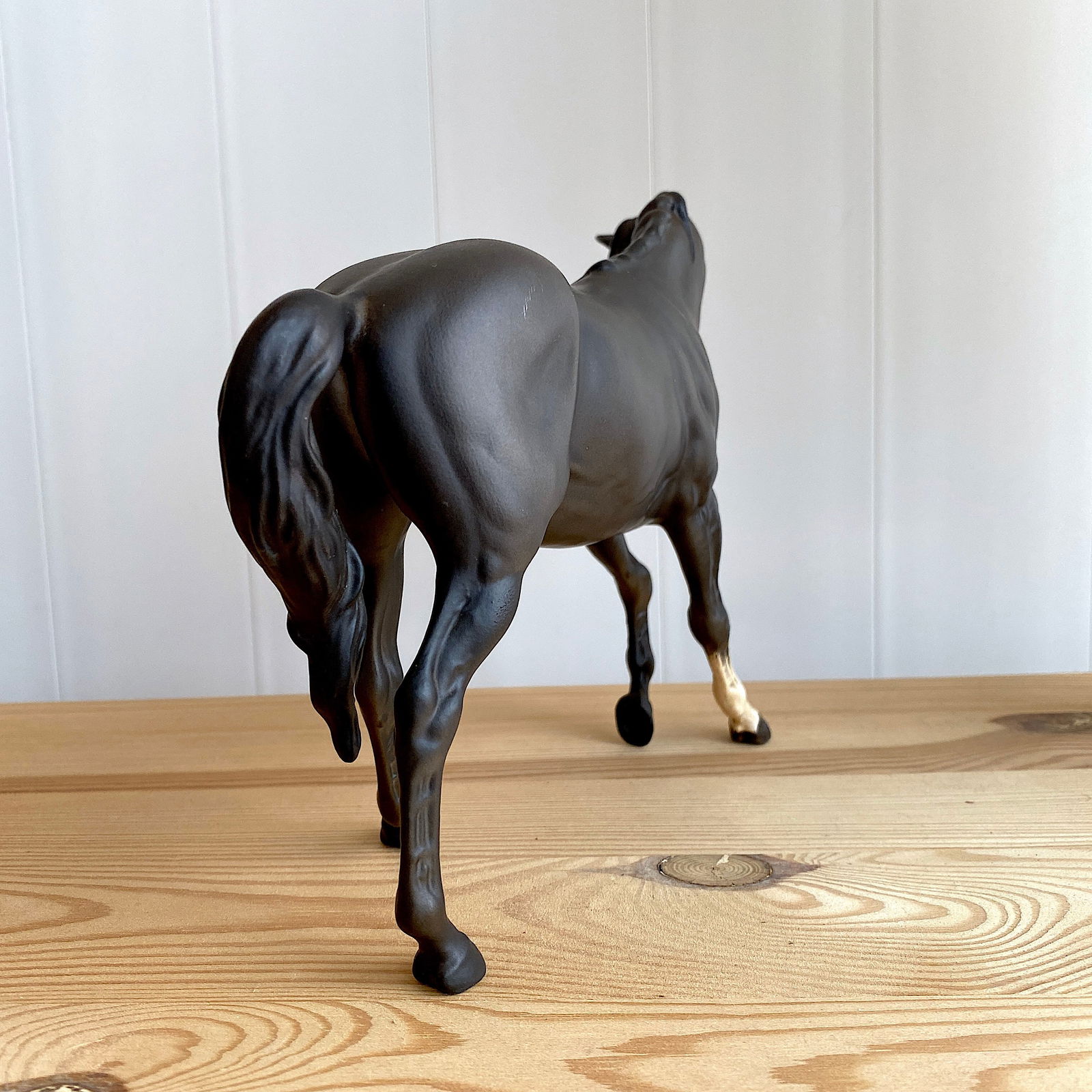 Signed Porcelain Horse Statue - Black Beauty - 5