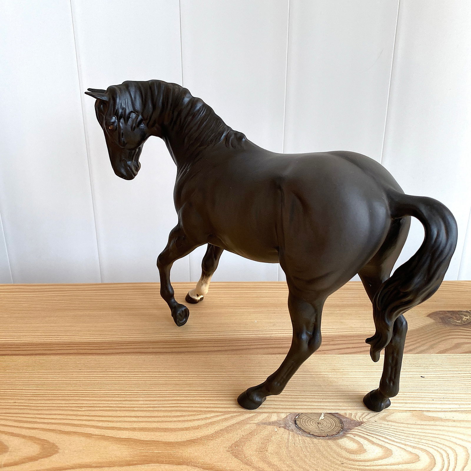 Signed Porcelain Horse Statue - Black Beauty - 6