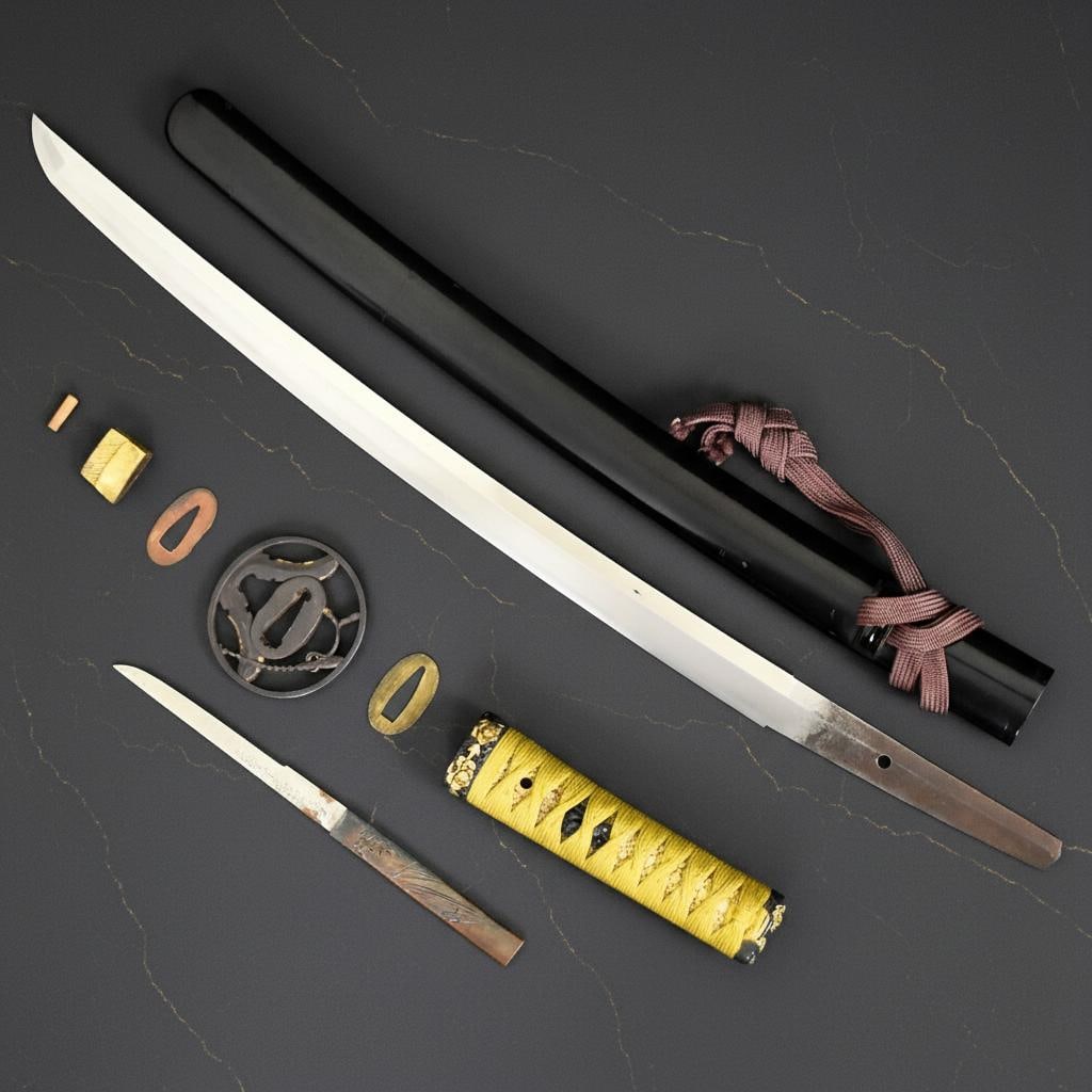 Antique Jyumyo School Wakizashi Katana, Edo Era Japanese Samurai Nihonto with NBTHK Kicho Paper (1 of 20)