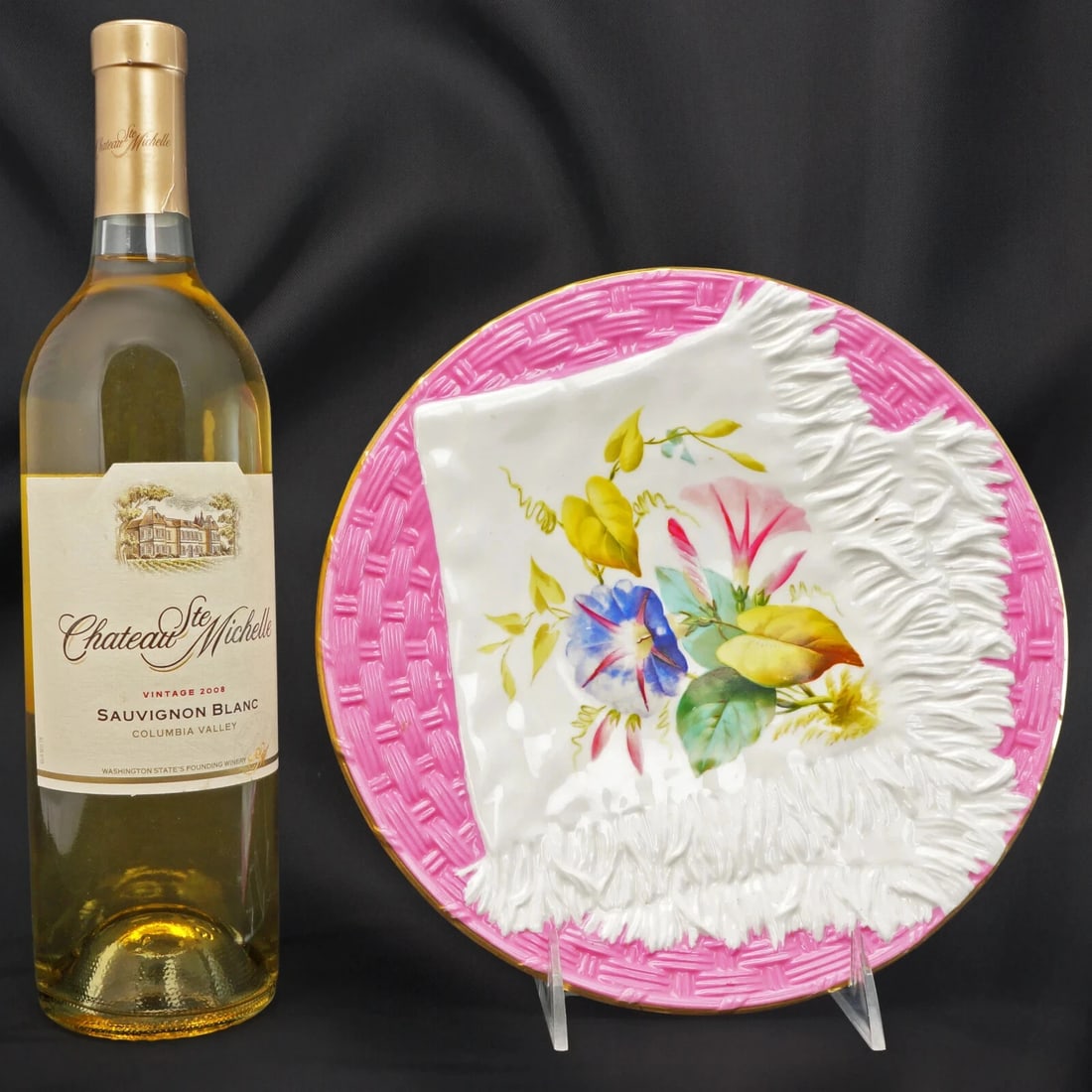 Victorian English Cabinet Plate Hand Painted - 3