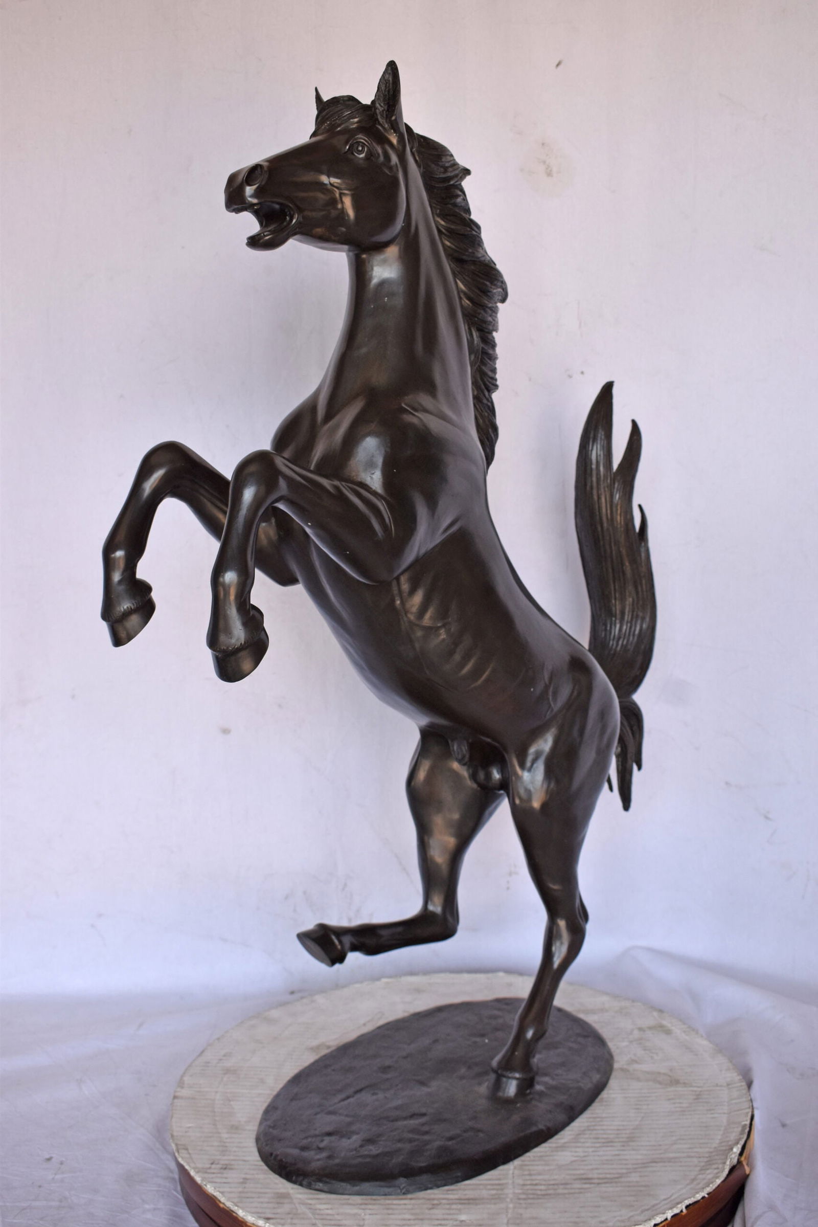 Ferrari Horse Bronze Statue Medium - Size: 28"L x 11"W x 40"H. - 3
